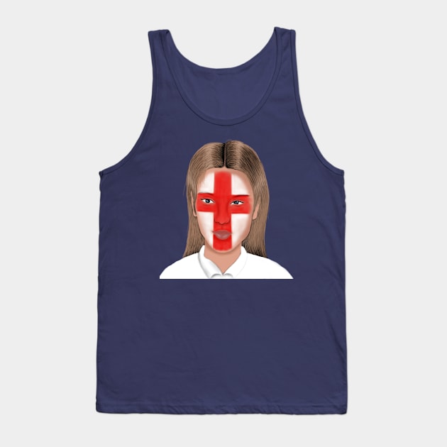 England Flag English Football Fan Tank Top by Merchweaver